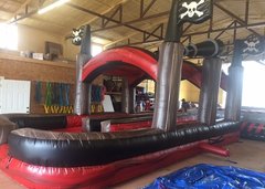 32' Black Pearl Dual Lane Slip and Slide w/ large pool 32' Black Pearl Dual Lane Slip and Slide w/ large pool