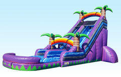 22 ft Tropical Purple Paradise Wet Slide 22 ft Tropical Purple Paradise Wet Slide