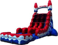 NEW! 18’ Dual Lane Red White Cool Popsicle Slide