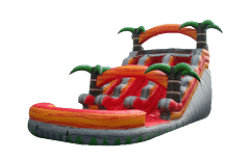 15' Volcanic Tropical Dual Lane Slide