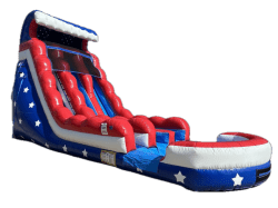 NEW! 22' Dual Lane Stars and Stripes Slide